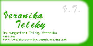 veronika teleky business card